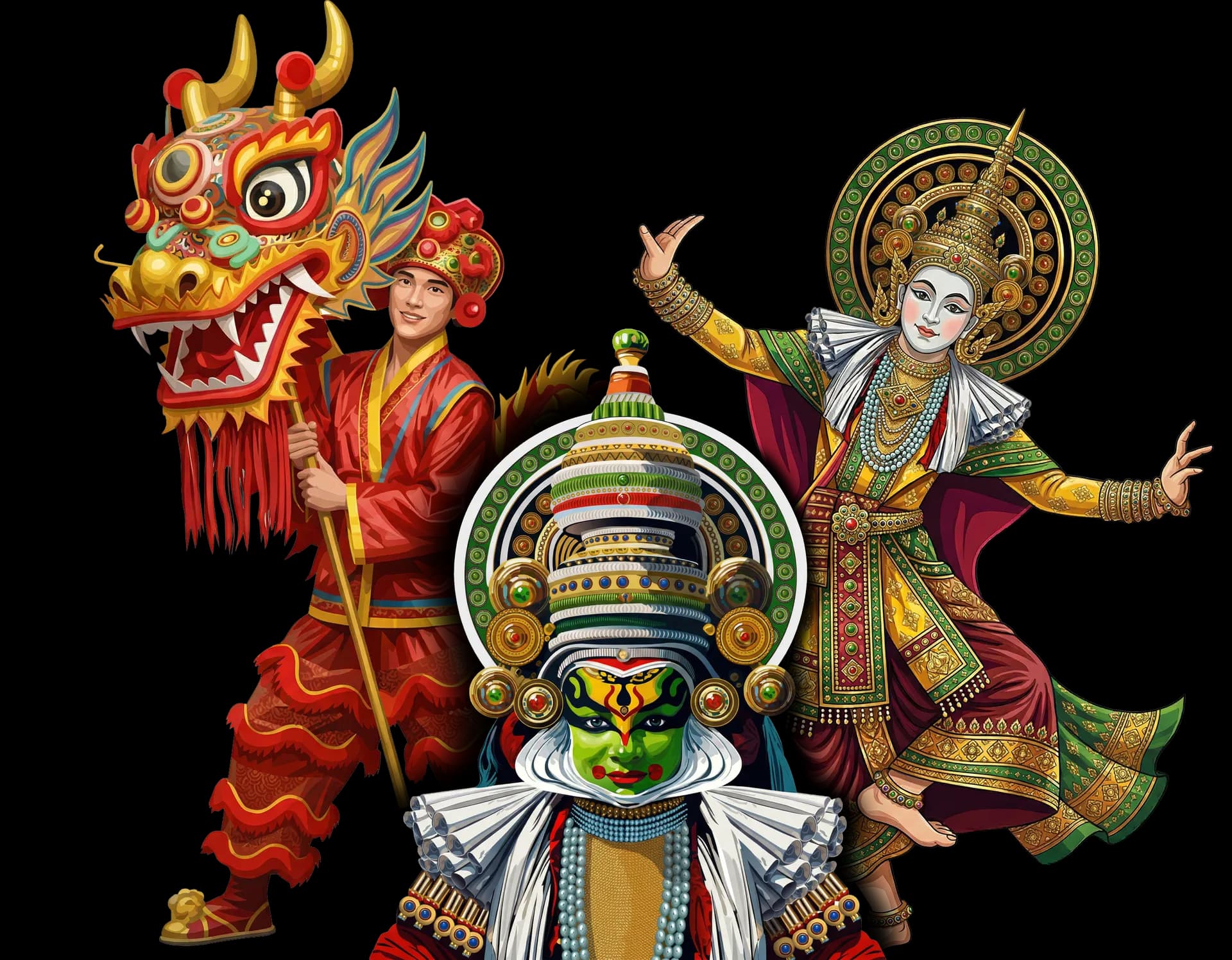 Religious character representing Dragon - Bayard Vacations