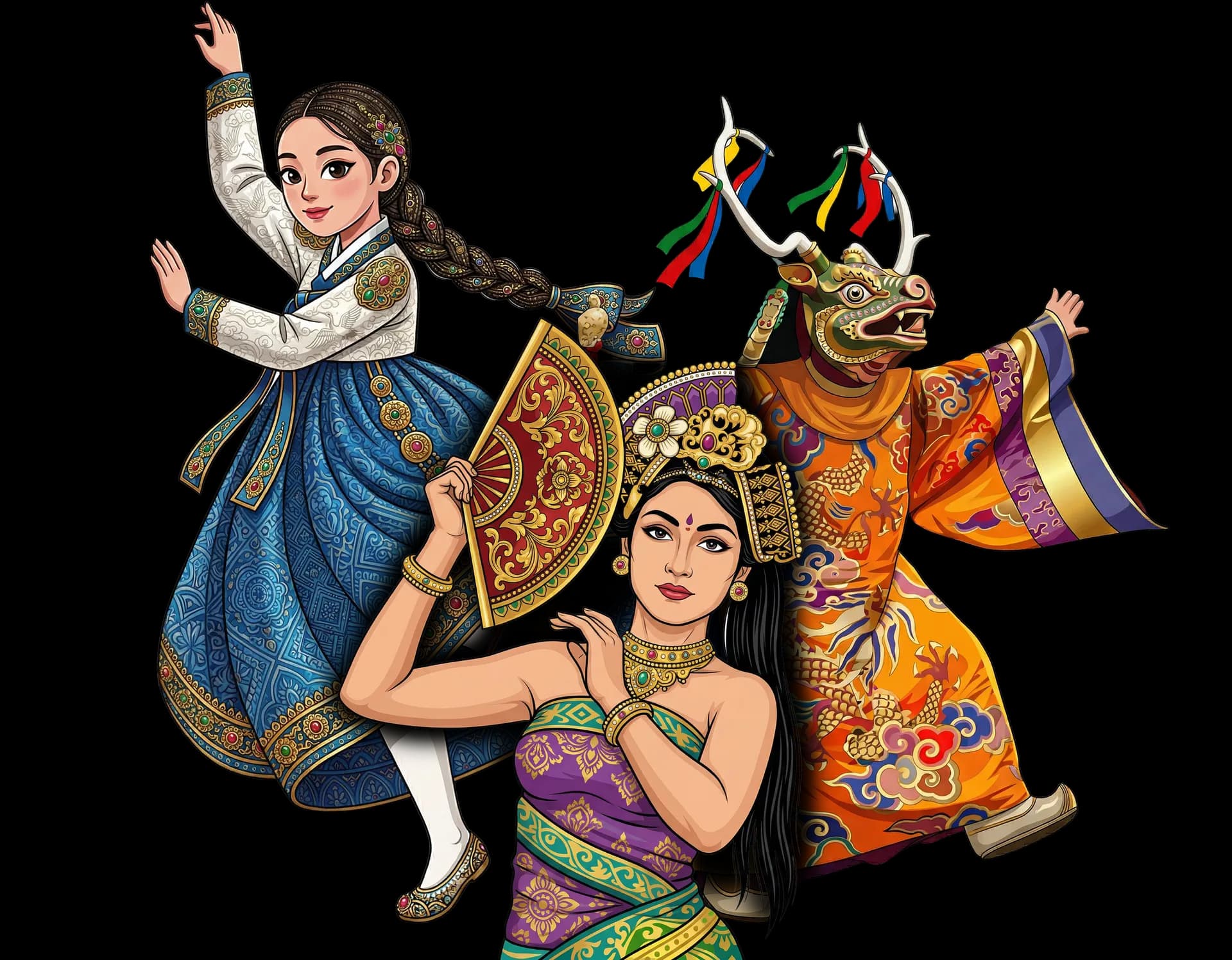 Religious character representing Masks - Bayard Vacations