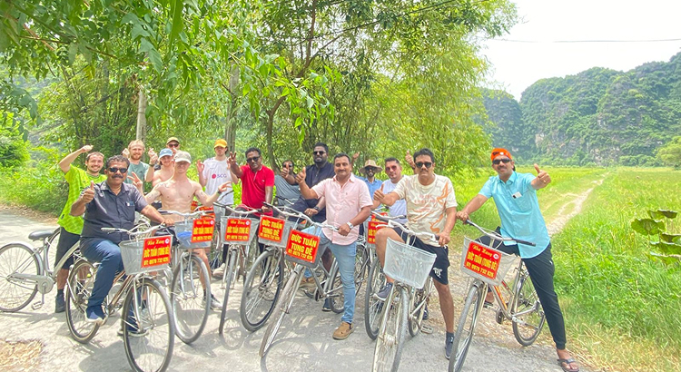Group of people on a trip