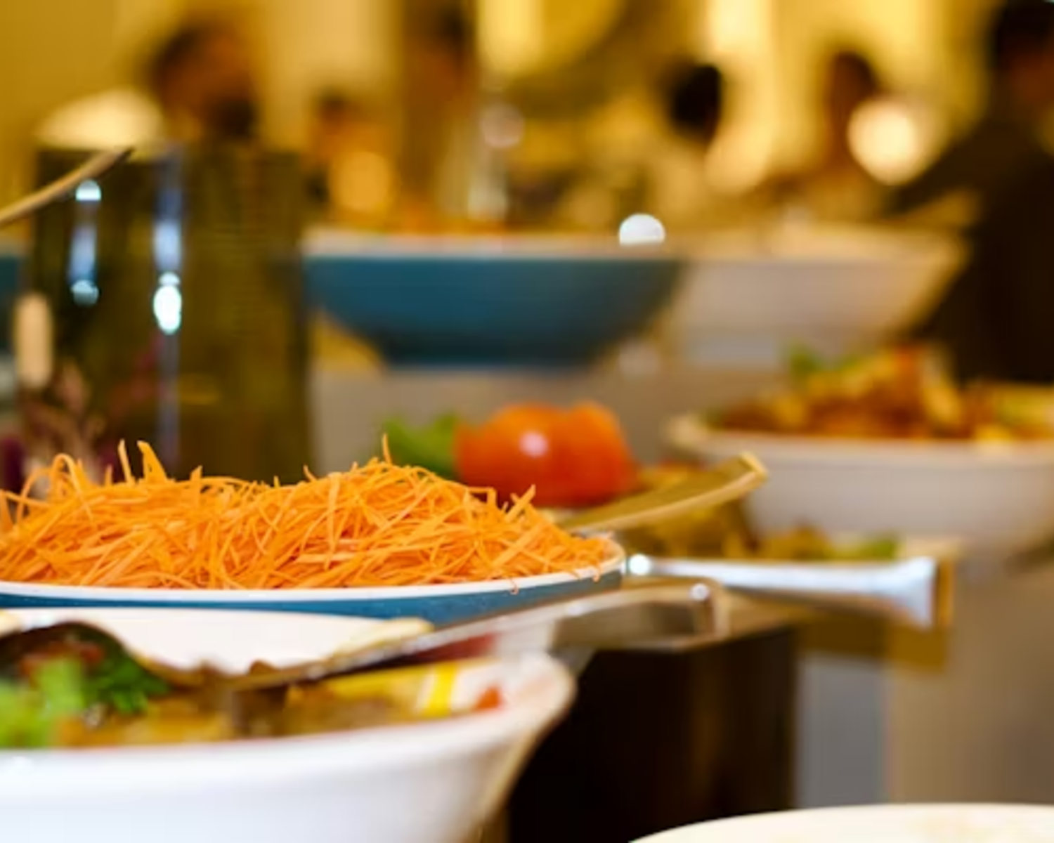 Diverse street food representing global flavors