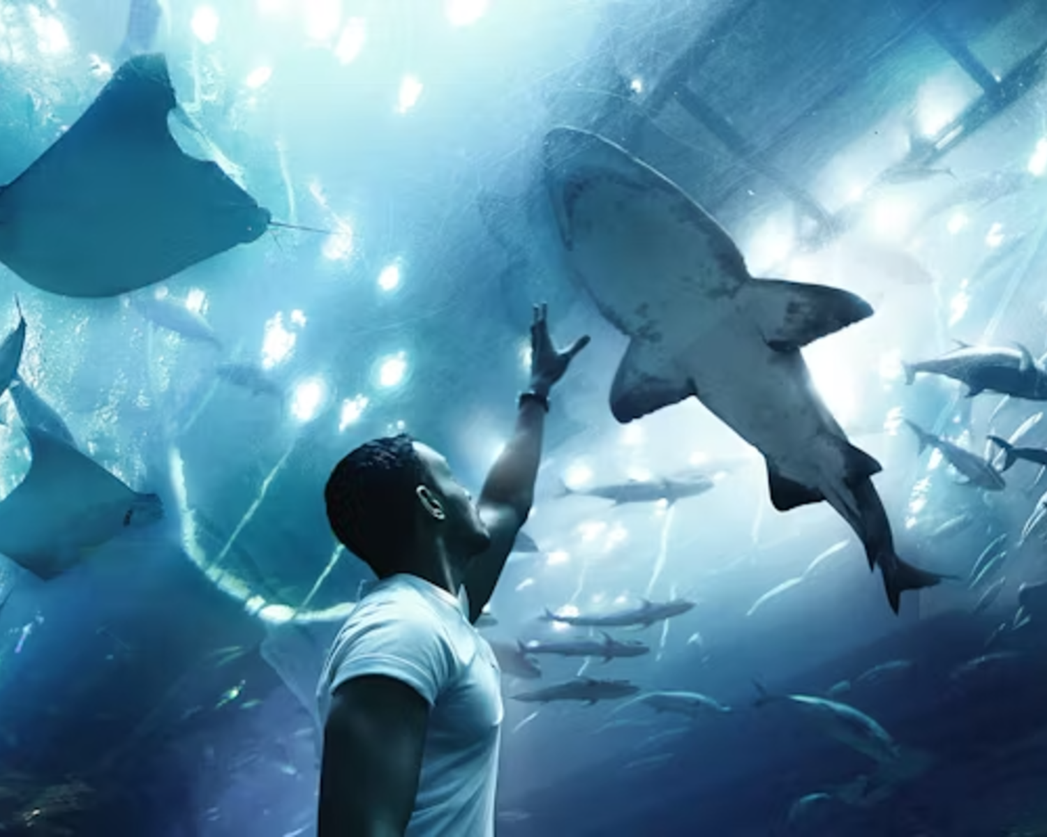 Dubai Aquarium's mesmerizing underwater tunnel