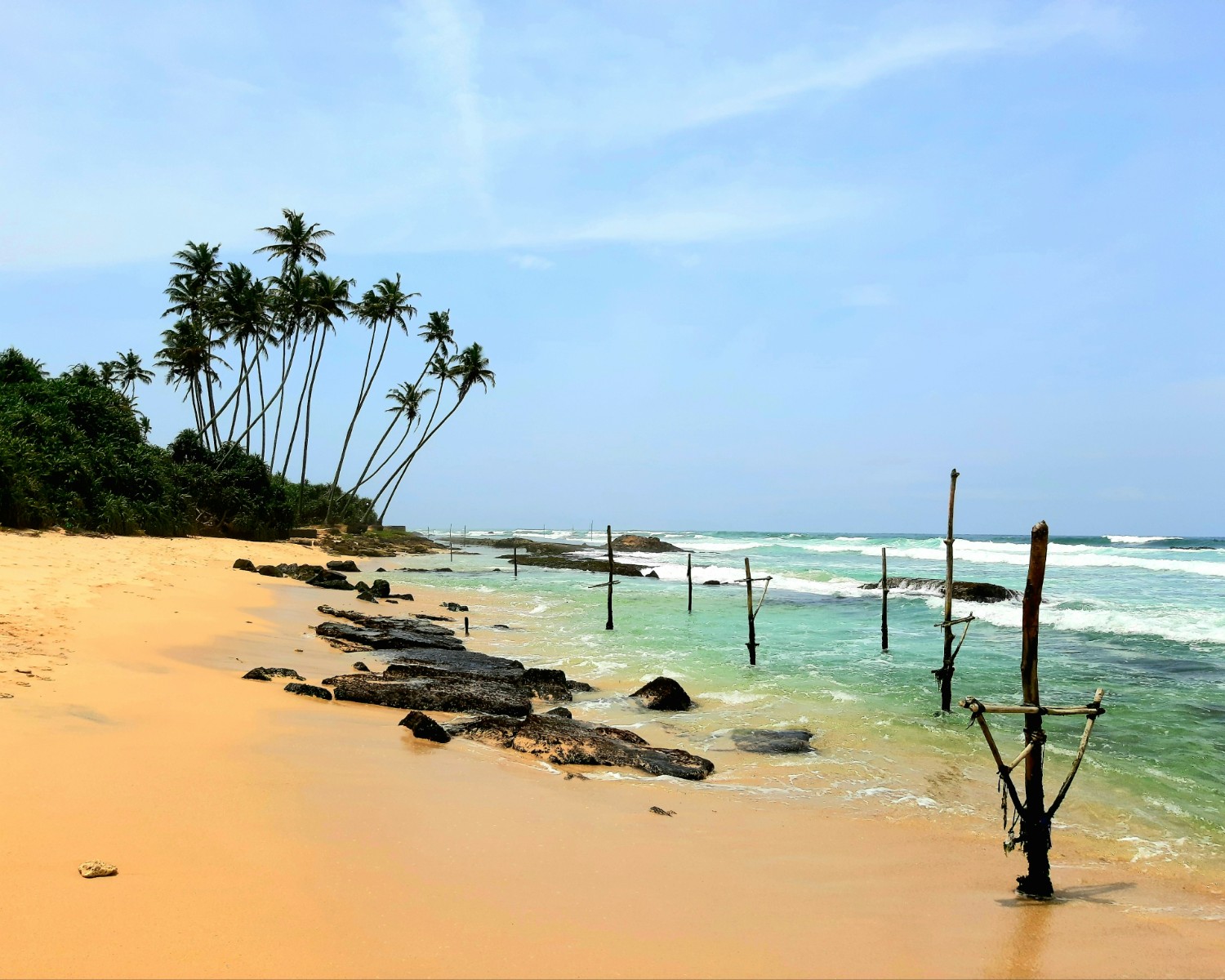 Golden sands and turquoise waters on Sri Lanka’s south coast