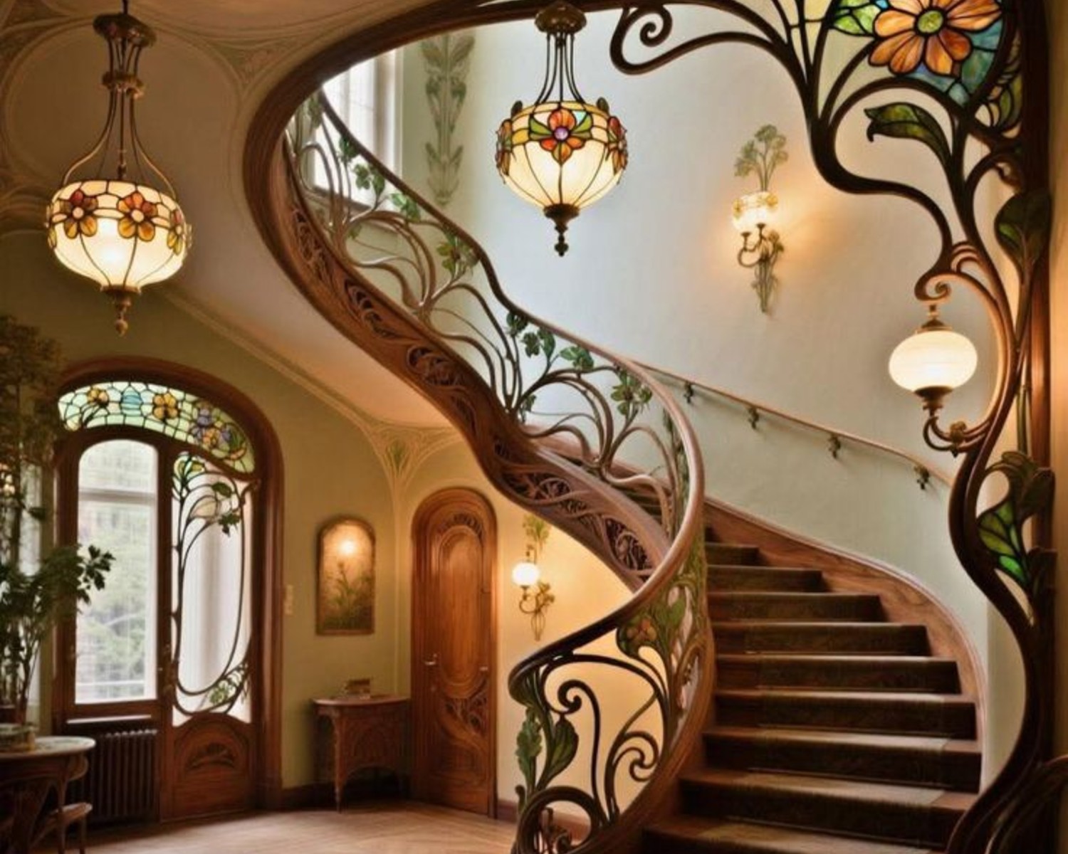 Victor Horta's Art Nouveau masterpiece with flowing organic lines